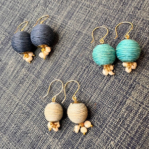 Thread Wrapped Earrings