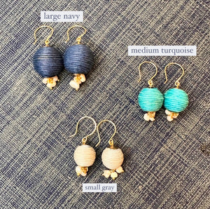 Thread Wrapped Earrings