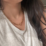 Load image into Gallery viewer, Gold Plated Thick Chain Necklace
