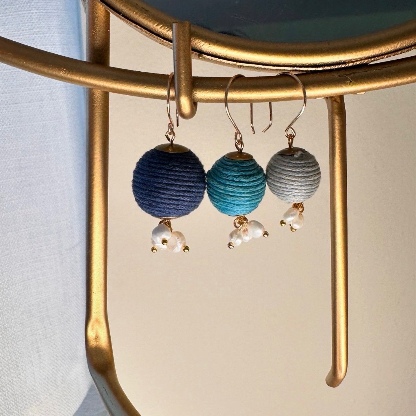 Thread Wrapped Earrings