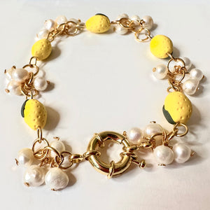 Lemon Pearl Bracelet