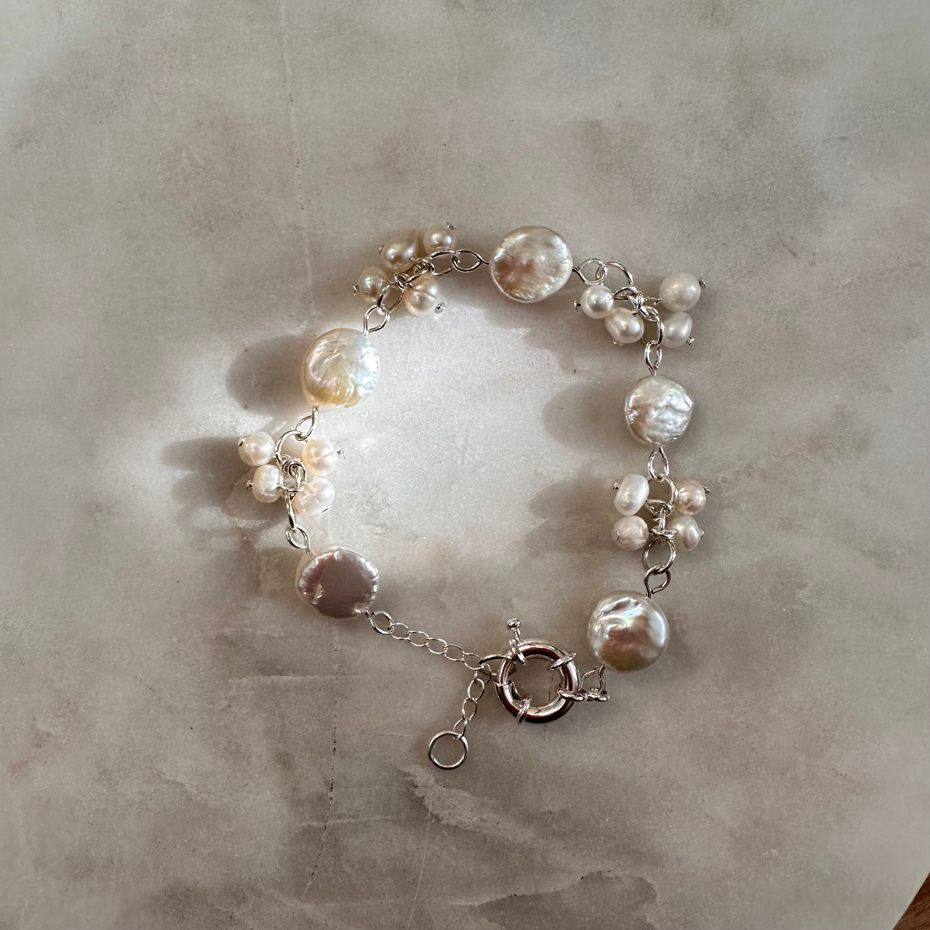 Pearl Cluster Bracelets