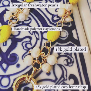 Lemon Pearl Bracelet