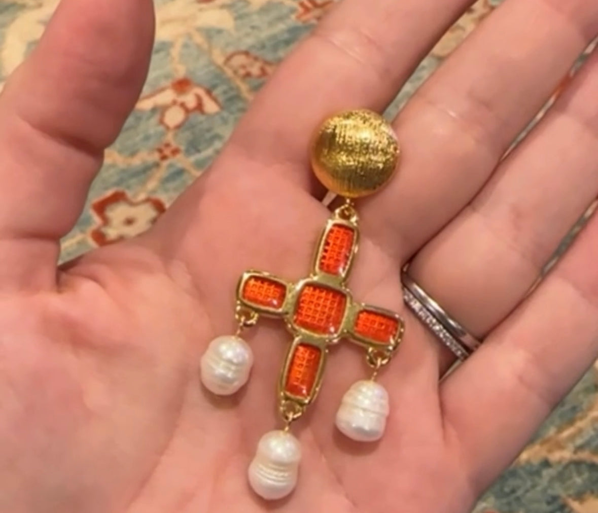 Byzantine Pearl Dangles