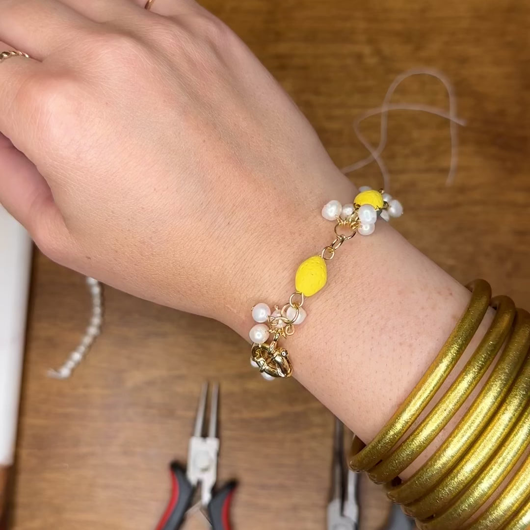 Lemon Pearl Bracelet