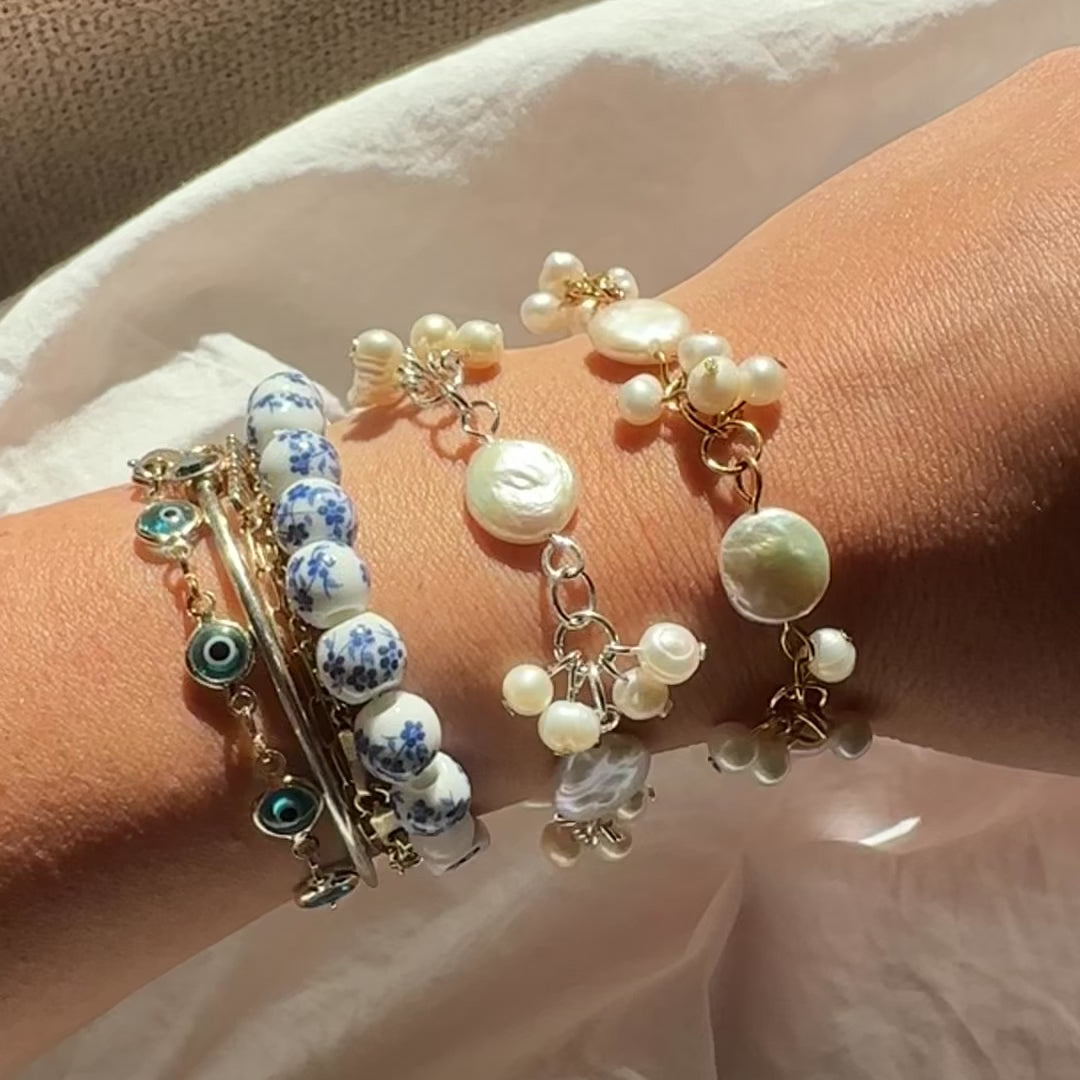 Pearl Cluster Bracelets