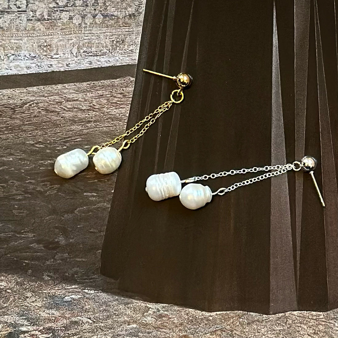 Chain Pearl Dangles